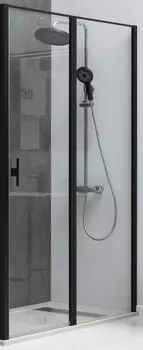 3.31030.BBA PRIORITY, Дверь 8мм, 1000мм стекло Optiwhite, Easyclean, черн.браш.алюм (294059)