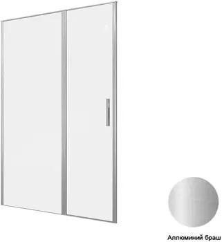 Душевая дверь Allen Brau Priority 140 профиль серебро матовый стекло прозрачное