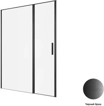 Душевая дверь Allen Brau Priority 160 профиль черный матовый стекло прозрачное