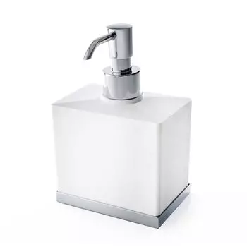 3SC Mood Deluxe White Дозатор настольный, цвет: белый матовый/хром (ПО ЗАПРОСУ)