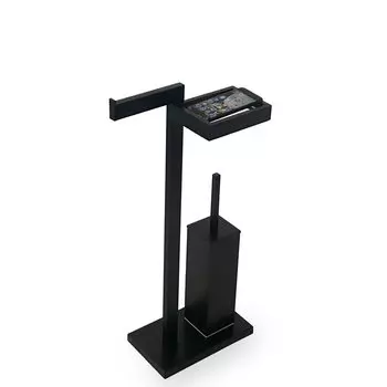 3SC SK 3.0 Стойка напольная, с держателем тб, полочкой и ёршиком, цвет: чёрный матовый