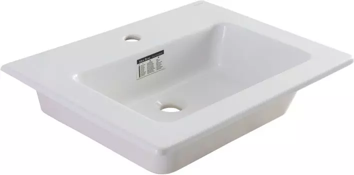 Раковина накладная Allen Brau Fantasy Flat 61.5x46.5 белый