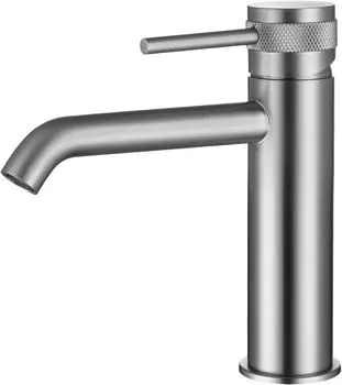 Смеситель для раковины Allen Brau Priority сталь матовый