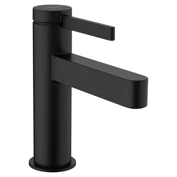 Смеситель для раковины Hansgrohe Finoris 110 с донным клапаном черный матовый