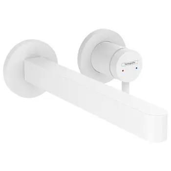 Смеситель для раковины Hansgrohe Finoris белый матовый