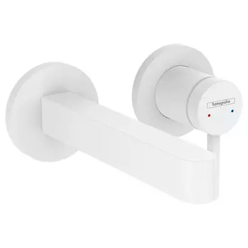 Смеситель для раковины Hansgrohe Finoris белый матовый