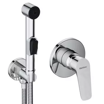 Гигиенический душ Damixa Jupiter 777510001 со смесителем, С ВНУТРЕННЕЙ ЧАСТЬЮ, хром