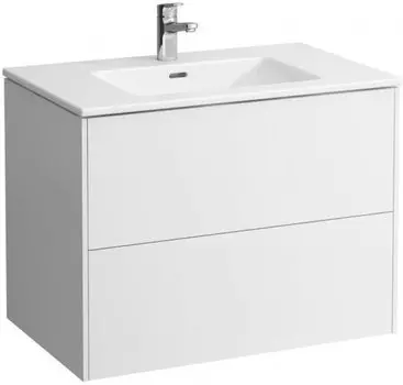 8.6496.1.260.104.1 PRO S Тумба с раковиной, 2 ящика (800x500x610 мм), белый мат