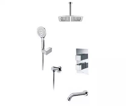 A171568 Thermo Встраиваемый комплект для ванны с верхней душевой