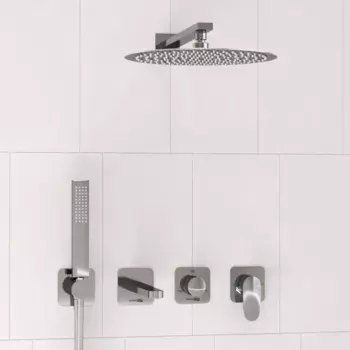 Душевой комплект Wasserkraft Weida A3151.269.270.090.116.271.087.103 С ВНУТРЕННЕЙ ЧАСТЬЮ, хром