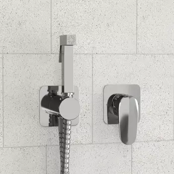 Гигиенический душ Wasserkraft Weida A3151.271.057.136 со смесителем, С ВНУТРЕННЕЙ ЧАСТЬЮ, хром