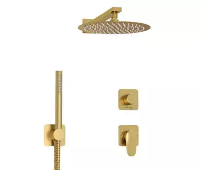 Душевой комплект Wasserkraft Havel A3651.282.180.259.285.194.286 С ВНУТРЕННЕЙ ЧАСТЬЮ, золото