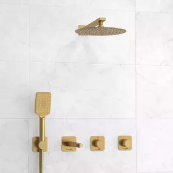 Душевой комплект Wasserkraft Schunter A8251.307.308.180.259.285.194.201 С ВНУТРЕННЕЙ ЧАСТЬЮ, золото