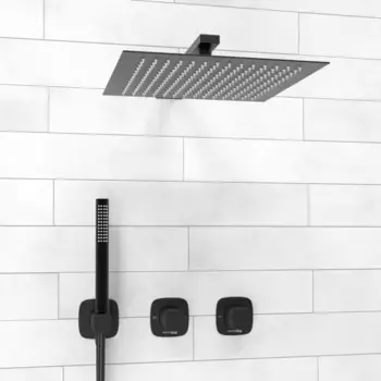 Душевой комплект Wasserkraft Nuthe A9151.264.219.162.327.242.217 С ВНУТРЕННЕЙ ЧАСТЬЮ, черный