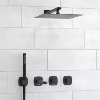 Душевой комплект Wasserkraft Nuthe A9151.265.315.219.162.327.242.217 С ВНУТРЕННЕЙ ЧАСТЬЮ, черный