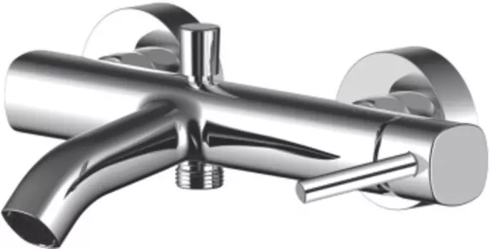 AF130-20C Aquanet Minima Смеситель для ванны, короткий излив, картридж Sedal 35мм, хром (261814)