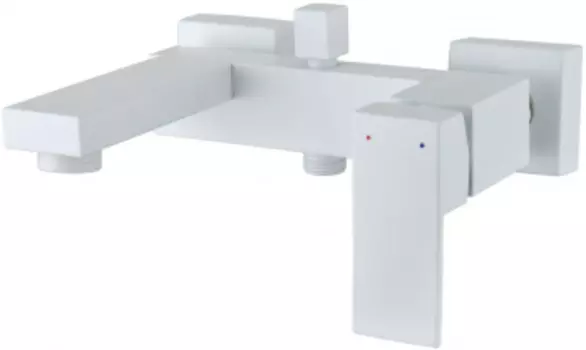 AF420-20W Aquanet Blanco Смеситель для ванны, короткий излив, картридж SEDAL 35мм, белый (261818)