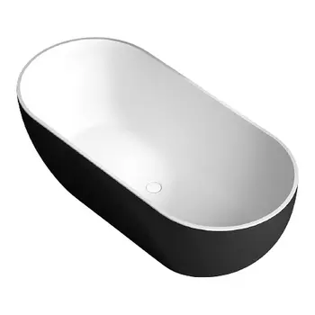 Акриловая ванна ABBER 170х80 черный матовый (AB9241MB)