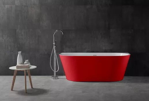 Акриловая ванна Abber 170х80 AB9216-1.7R красная