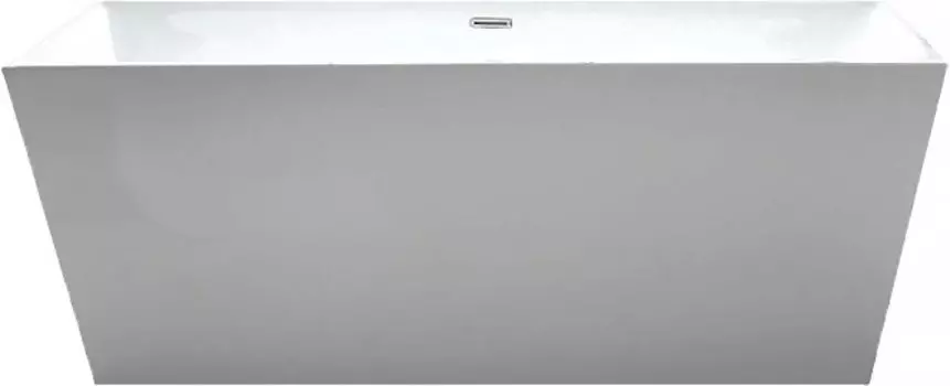 Акриловая ванна Abber AB9224-1.7 170x80 см, отдельностоящая, белая, с каркасом, со сливом-переливом
