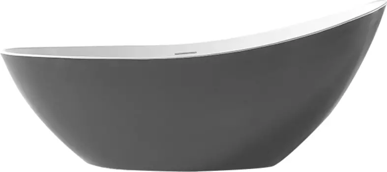 Акриловая ванна Abber 185x80 AB9233G серая