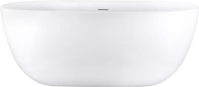 Акриловая ванна AQUATEK Аполо AQ-1155778 170x80 см, отдельностоящая, белая, овальная, на ножках, со сливом-переливом