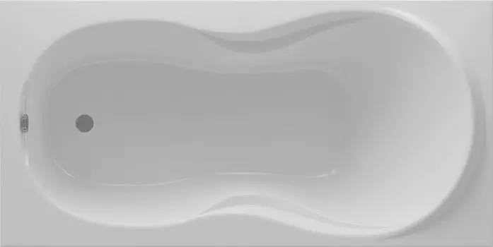 Акриловая ванна AQUATEK Мартиника MAR180-0000068 180x90 см, правая, пристенная, белая, с каркасом, с экраном, со сливом-переливом, слив слева