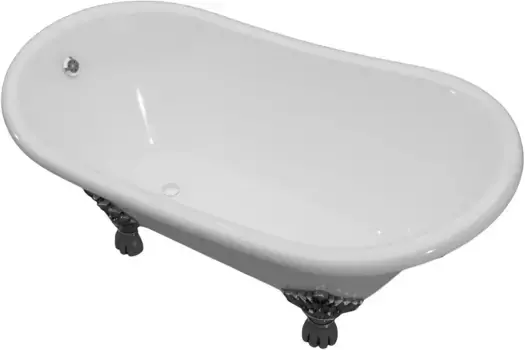 Акриловая ванна Artemis Ottovia 170x75 ножки хром