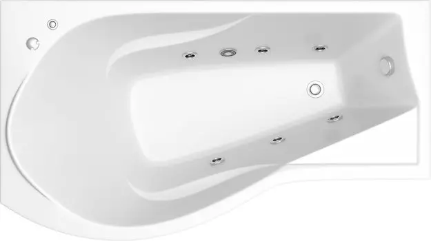 Акриловая ванна Bas Капри L 170x94.5 с г/м