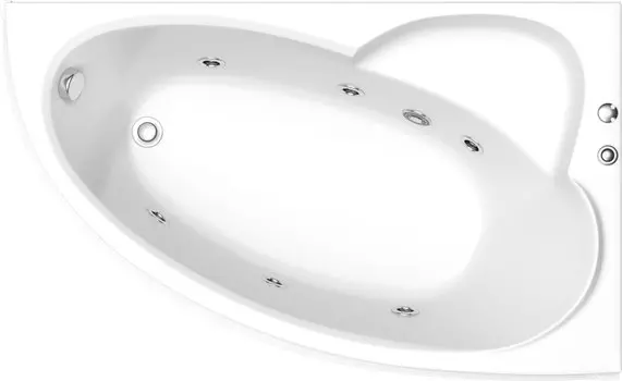 Акриловая ванна Bas Сагра 160x100 см R с г/м