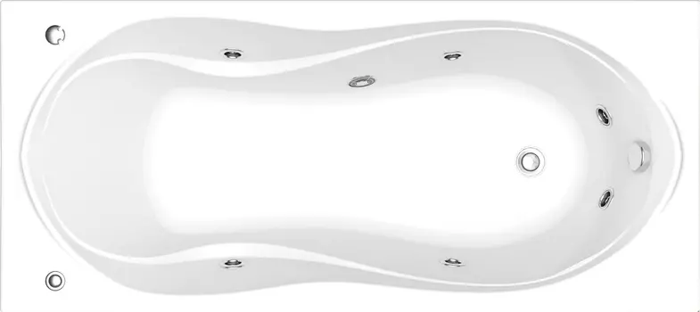 Акриловая ванна Bas Ямайка 180x80 см с г/м