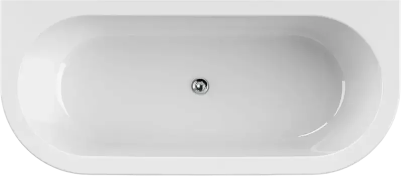Акриловая ванна Cezares Slim Wall 180х80 белая