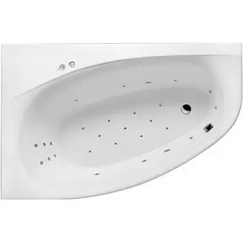 Акриловая ванна Excellent Kameleon 170x110 белая левая с гидромассажем