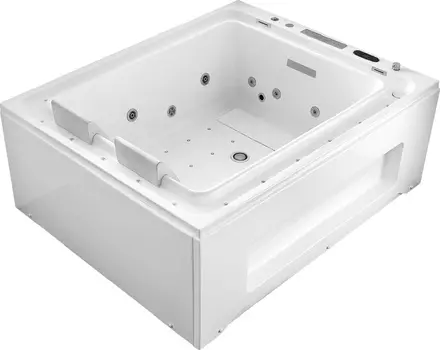 Акриловая ванна Gemy 185х150 с гидромассажем (G9268 K)