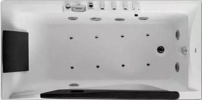 Ванна акриловая ванна Gemy 90х180 R с гидромассажем белый