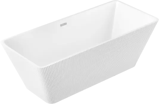 Акриловая ванна Grossman Cristal GR-2022M 170x75 см, отдельностоящая, белая матовая, со сливом-переливом, с донным клапаном