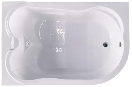 Акриловая ванна Royal Bath Norway RB331100K-L L 180x120 см, угловая, левая, пристенная, белая, асимметричная, с каркасом, для двоих