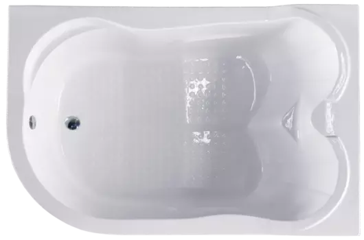 Акриловая ванна Royal Bath Norway RB331100K-R R 180x120 см, угловая, правая, пристенная, белая, асимметричная, с каркасом, для двоих