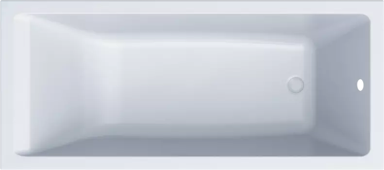 Акриловая ванна STWORKI Карлстад 170x75, с каркасом и сливом-переливом
