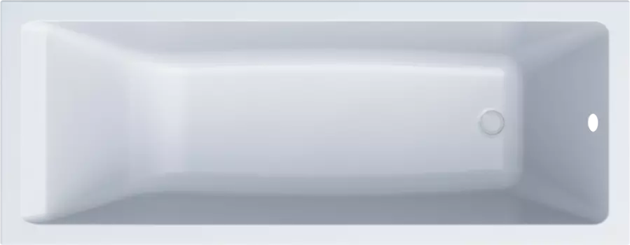 Акриловая ванна STWORKI Карлстад 180x70, с каркасом и сливом-переливом