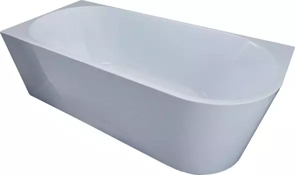 Акриловая ванна Vincea VBT-402-1700L 170x80 см, левая, пристенная, белая, асимметричная, на ножках, со сливом-переливом