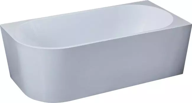 Акриловая ванна Vincea VBT-402-1700R 170x80 см, правая, пристенная, белая, асимметричная, на ножках, со сливом-переливом