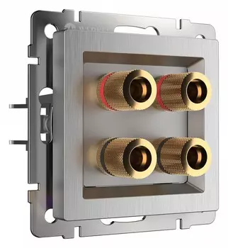 Акустическая розетка Werkel cеребряный рифленый W1185009 4690389159916