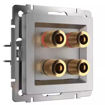Акустическая розетка Werkel cеребряный рифленый W1185009 4690389159916