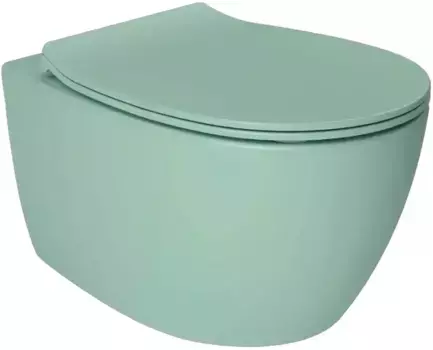 Allen Brau 4.11004.MT FANTASY, Унитаз подвесной, rimless, без сиденья, 510x363мм, мятный (288276)