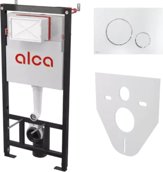 AM101/1120-4:1 RU M671-0001 Комплект 4в1: инсталляция AM101/1120, кнопка M671 прокладка M91