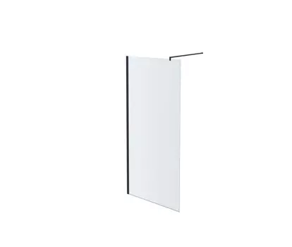 Душевая перегородка AQUATEK AQ WIW 10020BL 100x200 см, черный матовый профиль