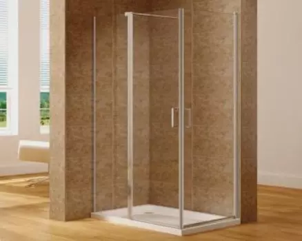 Aquanet Cinetic, Душевое ограждение дверь + дверь 1200х800мм, хром, 6мм (254237)