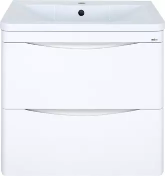 Тумба под раковину Misty Атлантик 70 белая глянцевая
