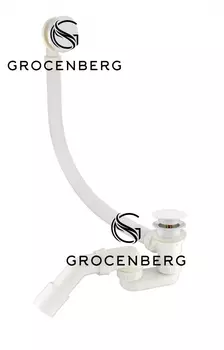 Автоматический сливы-перелив для ванны Grocenberg GB230W Белый